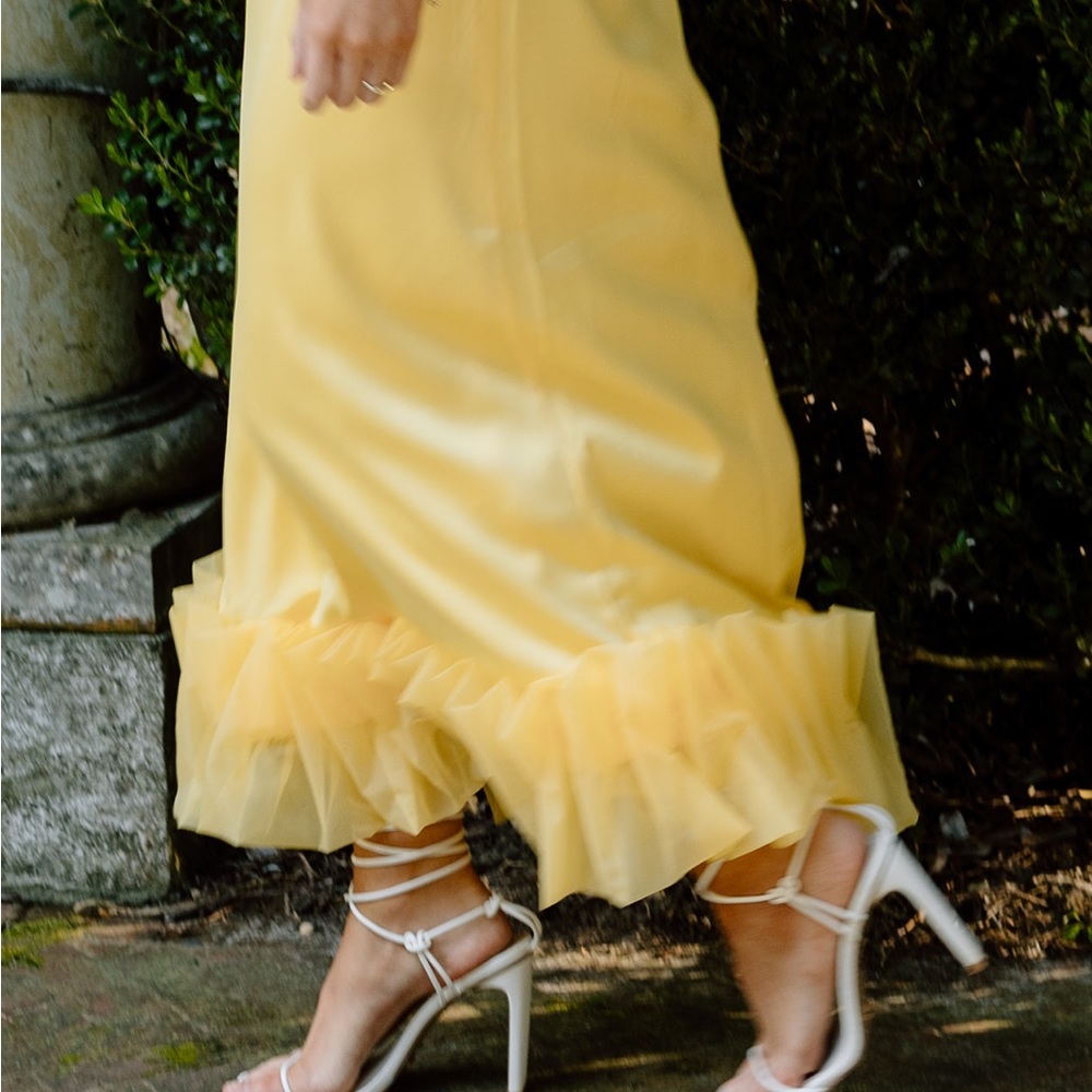 Hello molly small ruffle satin dress - Picture 4 of 4